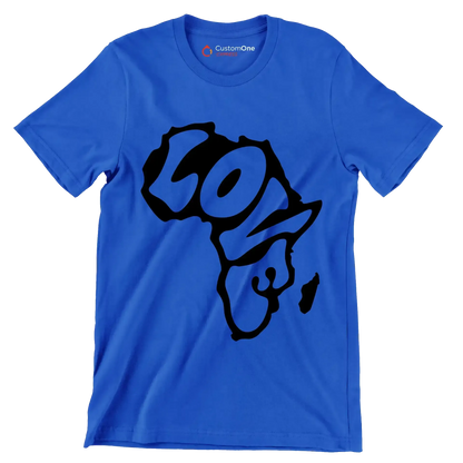 Love - Martin Luther King T-Shirt-Blue-S-Custom One Express