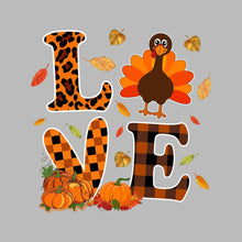 Love - Thanksgiving Themed T-Shirt-Black-S-Custom One Express