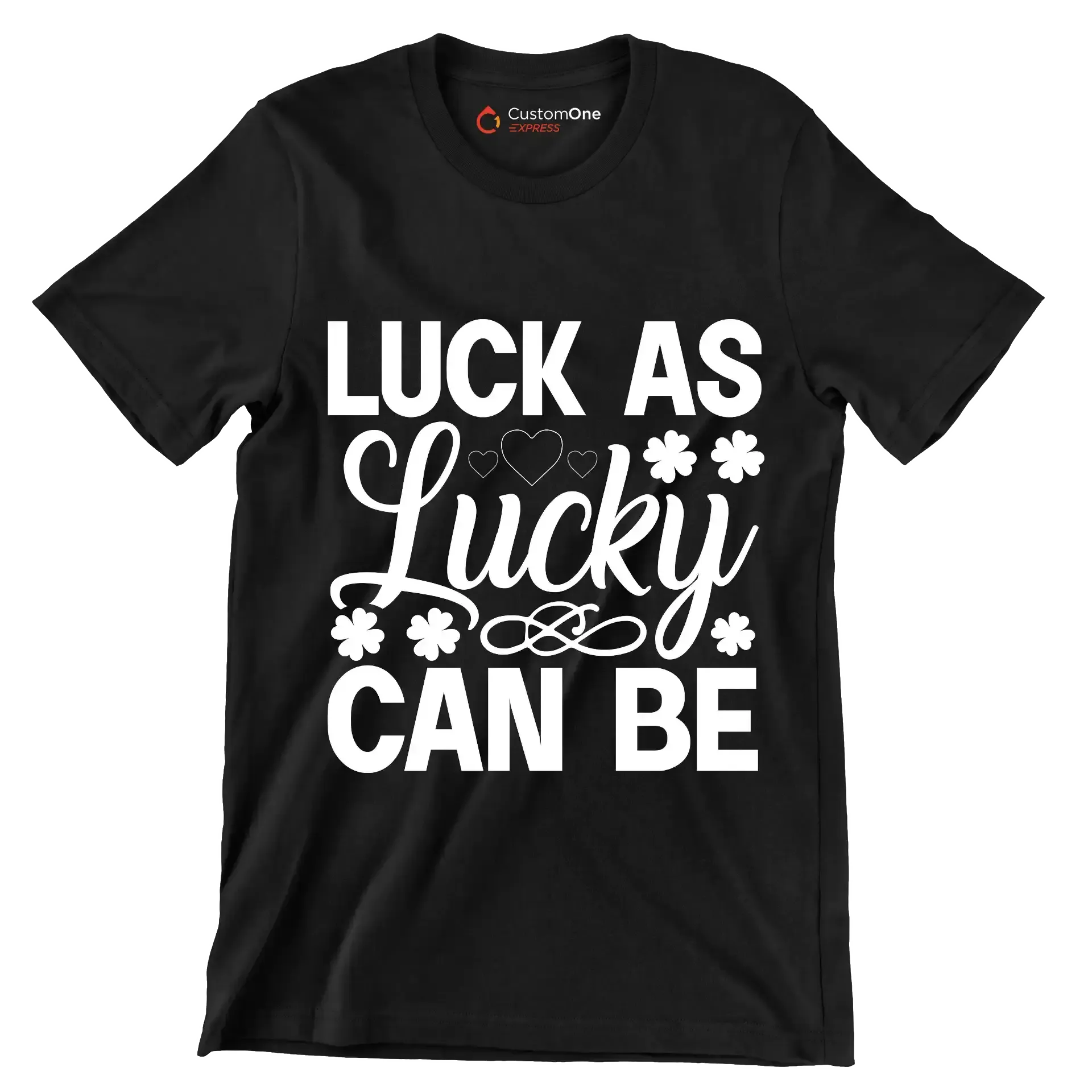 Luck as lucky can be - St. Patrick's Day T-Shirt-Black-S-Custom One Express