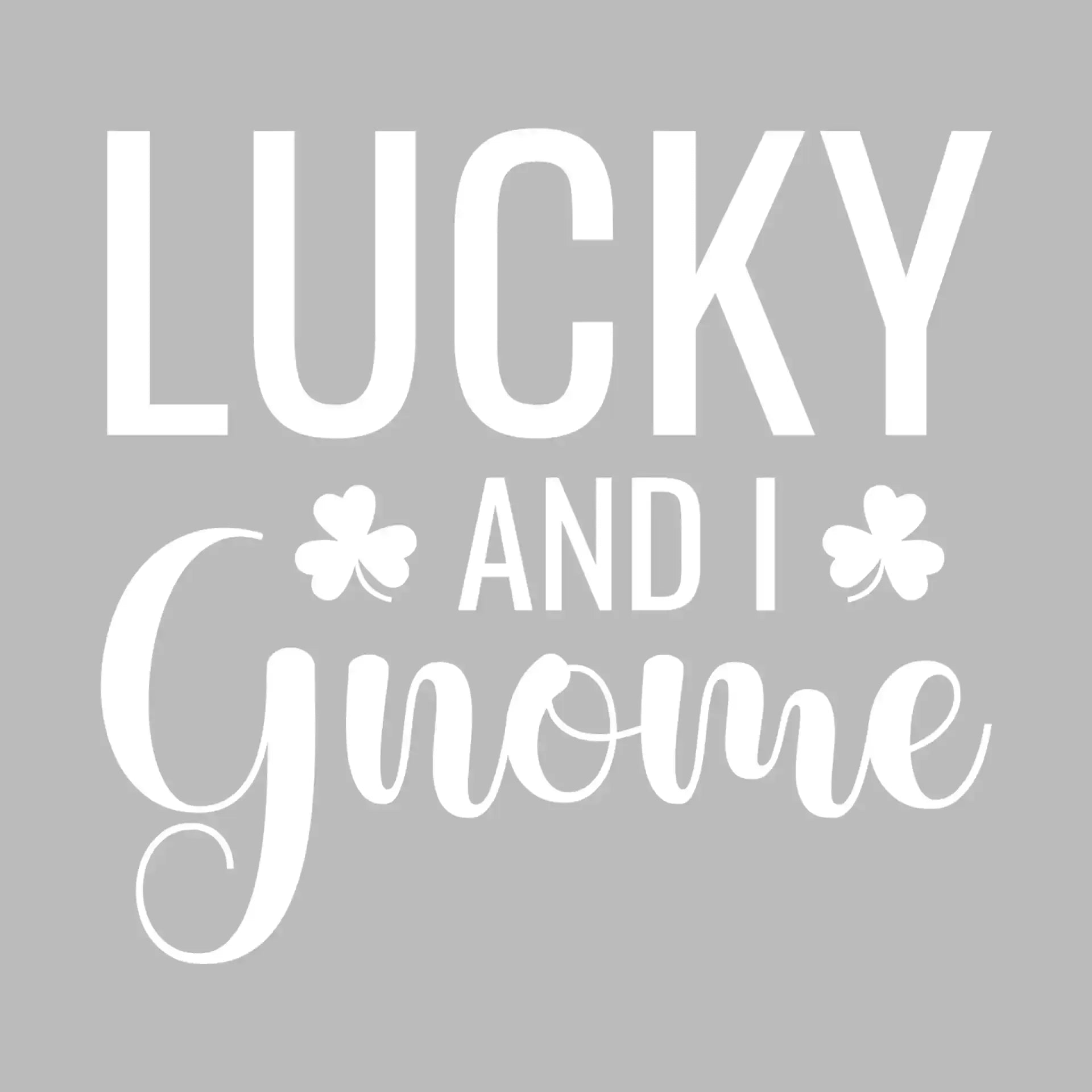 Lucky And I Gnome - St. Patrick's Day T-Shirt-Black-S-Custom One Express