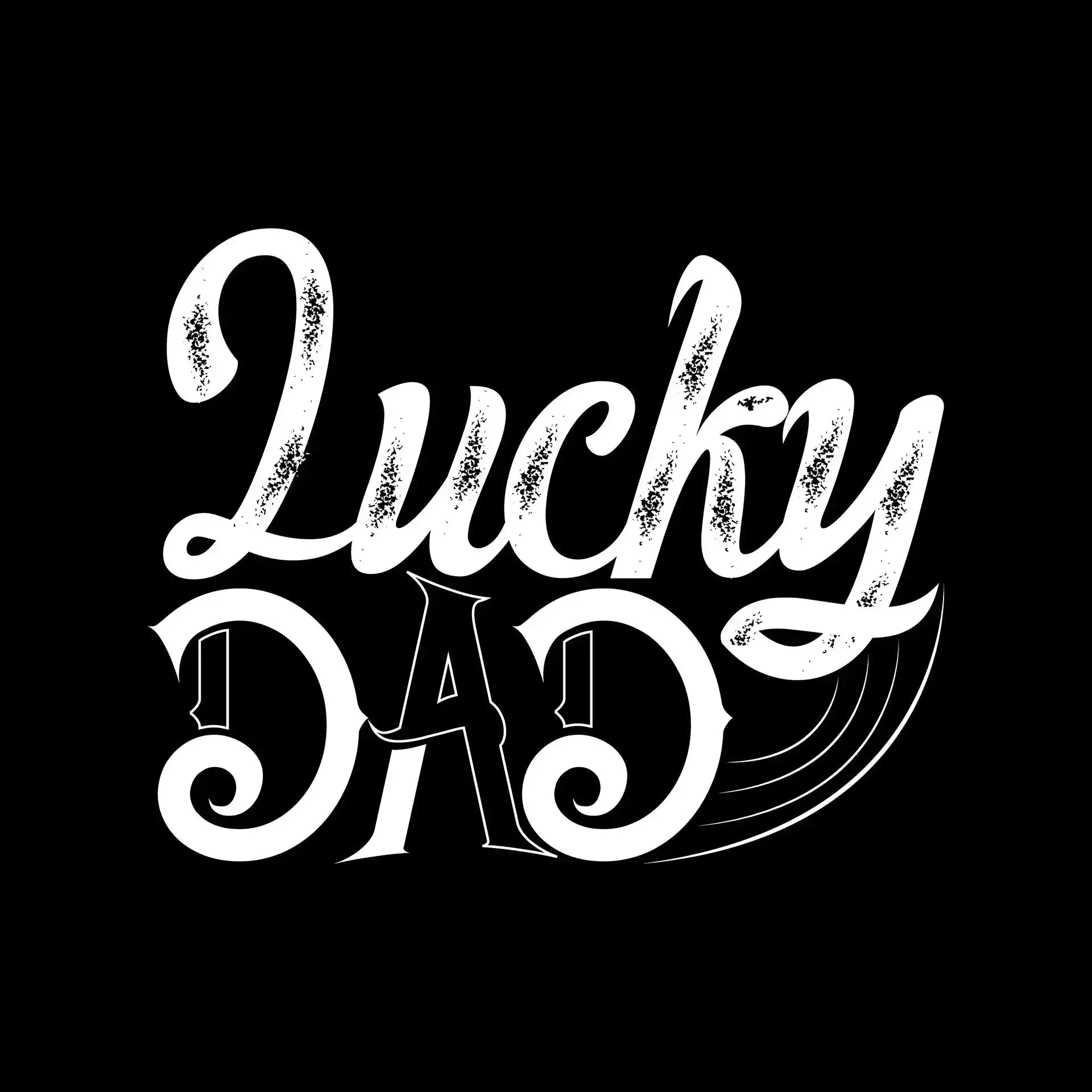 Lucky Dad - St. Patrick's Day T-Shirt-Black-S-Custom One Express