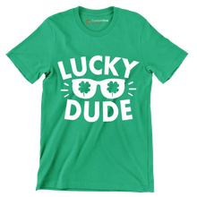 Lucky Dude - St. Patrick's Day T-Shirt-Green-S-Custom One Express