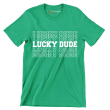 Lucky Dude - St. Patrick's Day T-Shirt-Green-S-Custom One Express