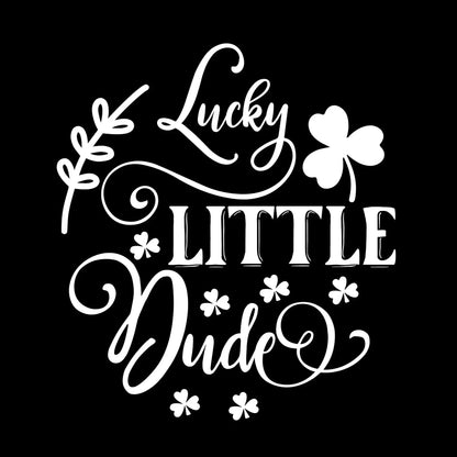 Lucky Little Dude - St. Patrick's Day T-Shirt-Black-S-Custom One Express