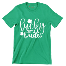Lucky Little Dude - St. Patrick's Day T-Shirt-Green-S-Custom One Express