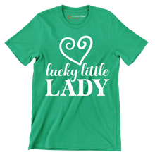 Lucky Little Lady - St. Patrick's Day T-Shirt-Green-S-Custom One Express