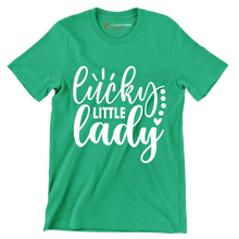 Lucky Little Lady - St. Patrick's Day T-Shirt-Green-S-Custom One Express