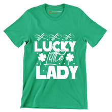 Lucky Little Lady - St. Patrick's Day T-Shirt-Green-S-Custom One Express