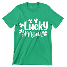 Lucky Mom - St. Patrick's Day T-Shirt-Green-S-Custom One Express