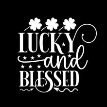 Lucky and Blessed - St. Patrick's Day T-Shirt-Black-S-Custom One Express
