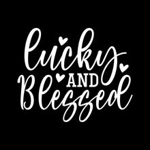 Lucky and Blessed - St. Patrick's Day T-Shirt-Black-S-Custom One Express