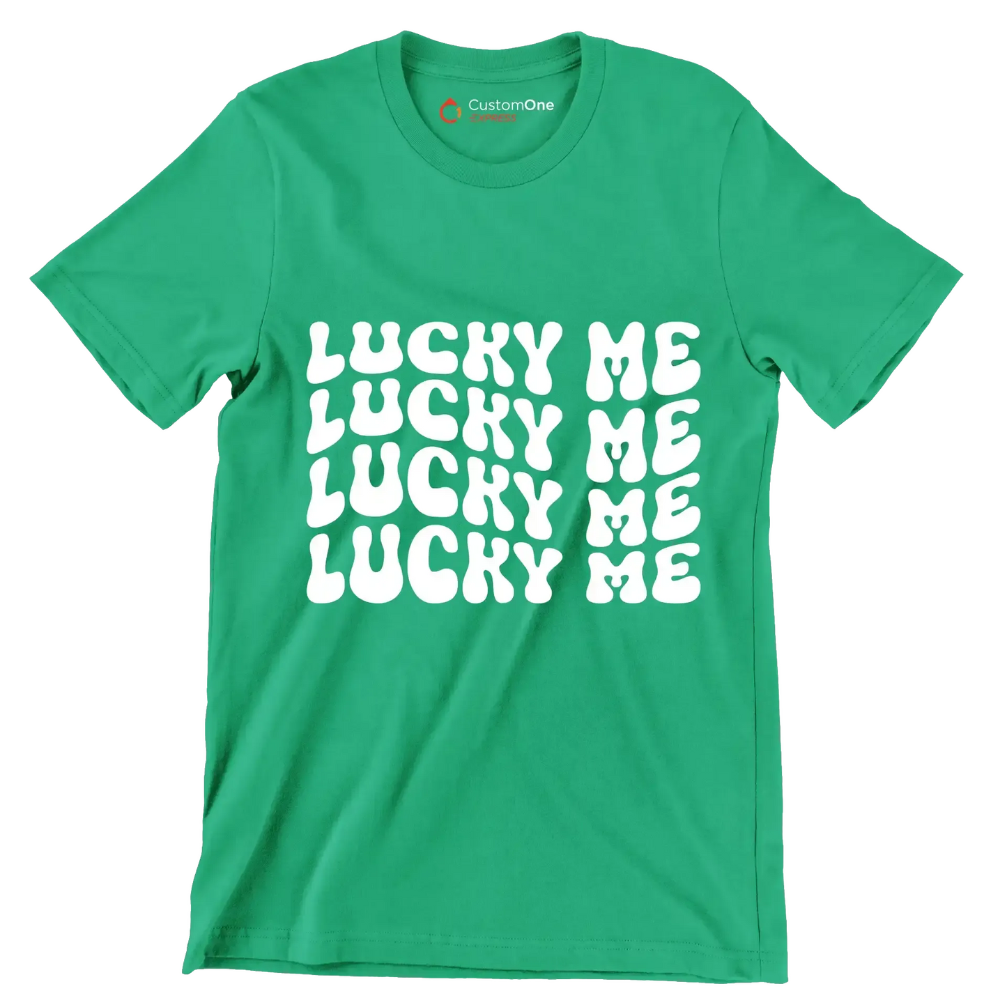 Lucky me - St. Patrick's Day T-Shirt-Green-S-Custom One Express