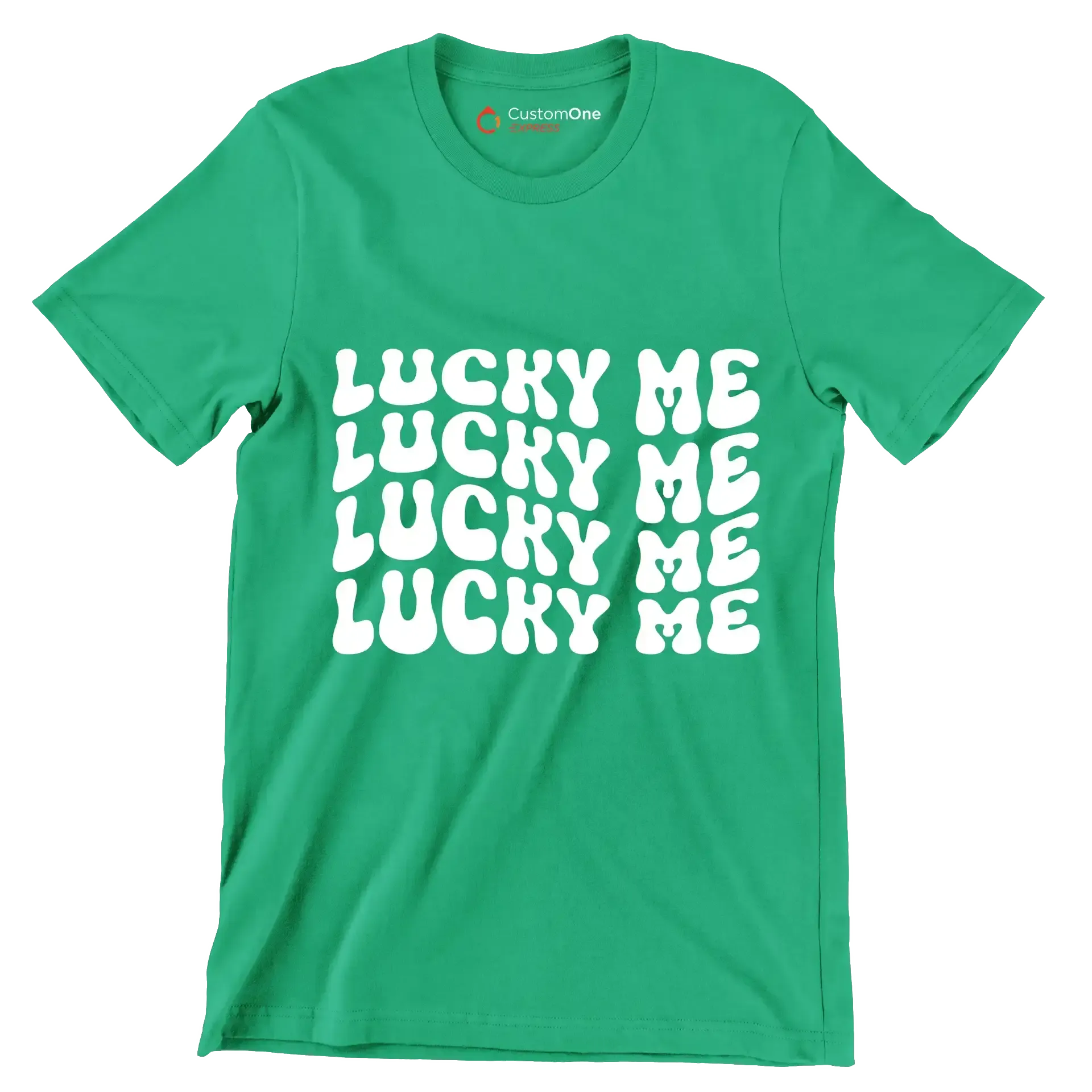 Lucky me - St. Patrick's Day T-Shirt-Green-S-Custom One Express