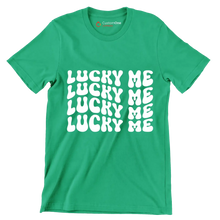 Lucky me - St. Patrick's Day T-Shirt-Green-S-Custom One Express