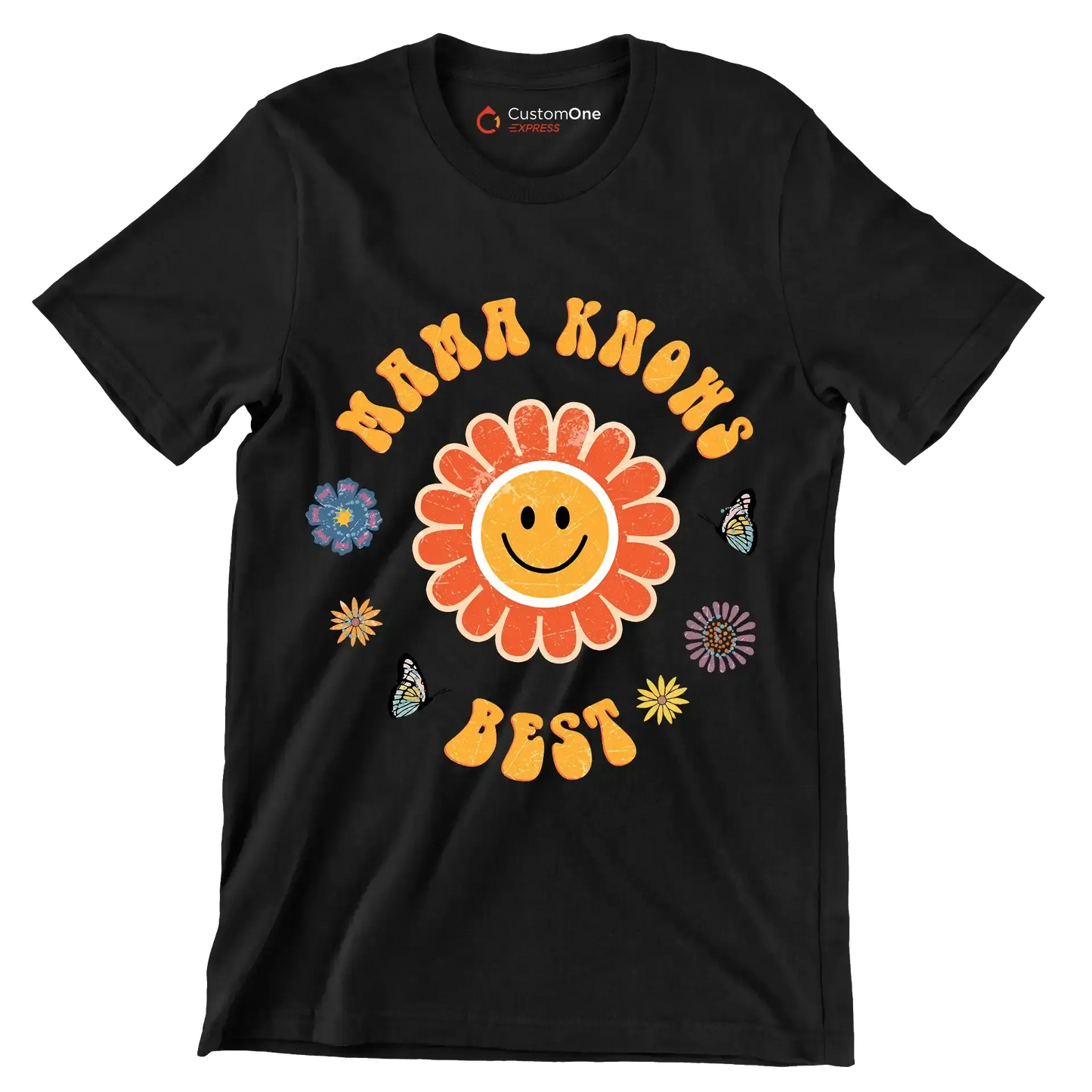 MAMA KNOWS BEST - Mother’s Day T-Shirt-Black-S-Custom One Express