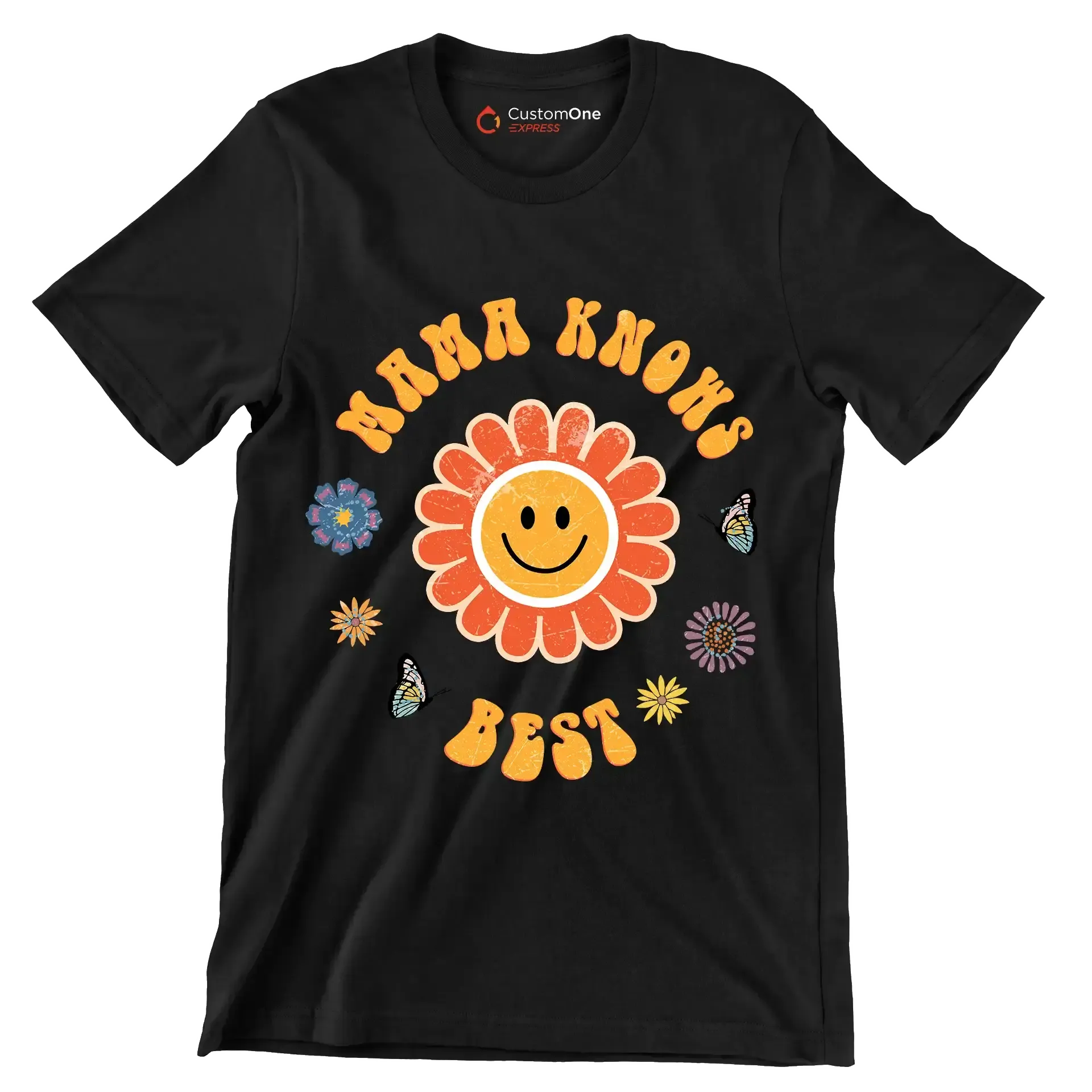 MAMA KNOWS BEST - Mother’s Day T-Shirt-Black-S-Custom One Express