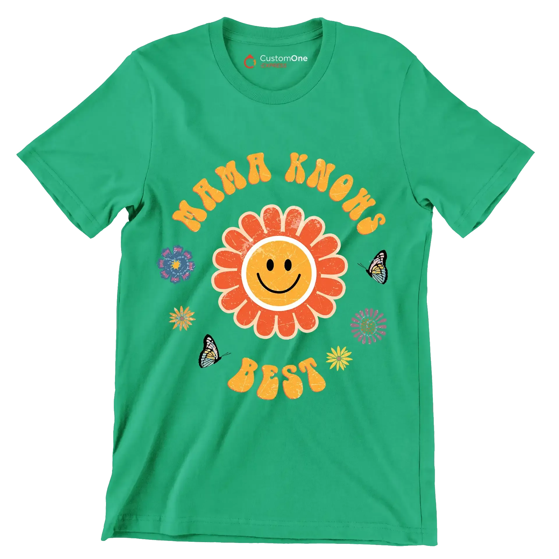 MAMA KNOWS BEST - Mother’s Day T-Shirt-Green-S-Custom One Express