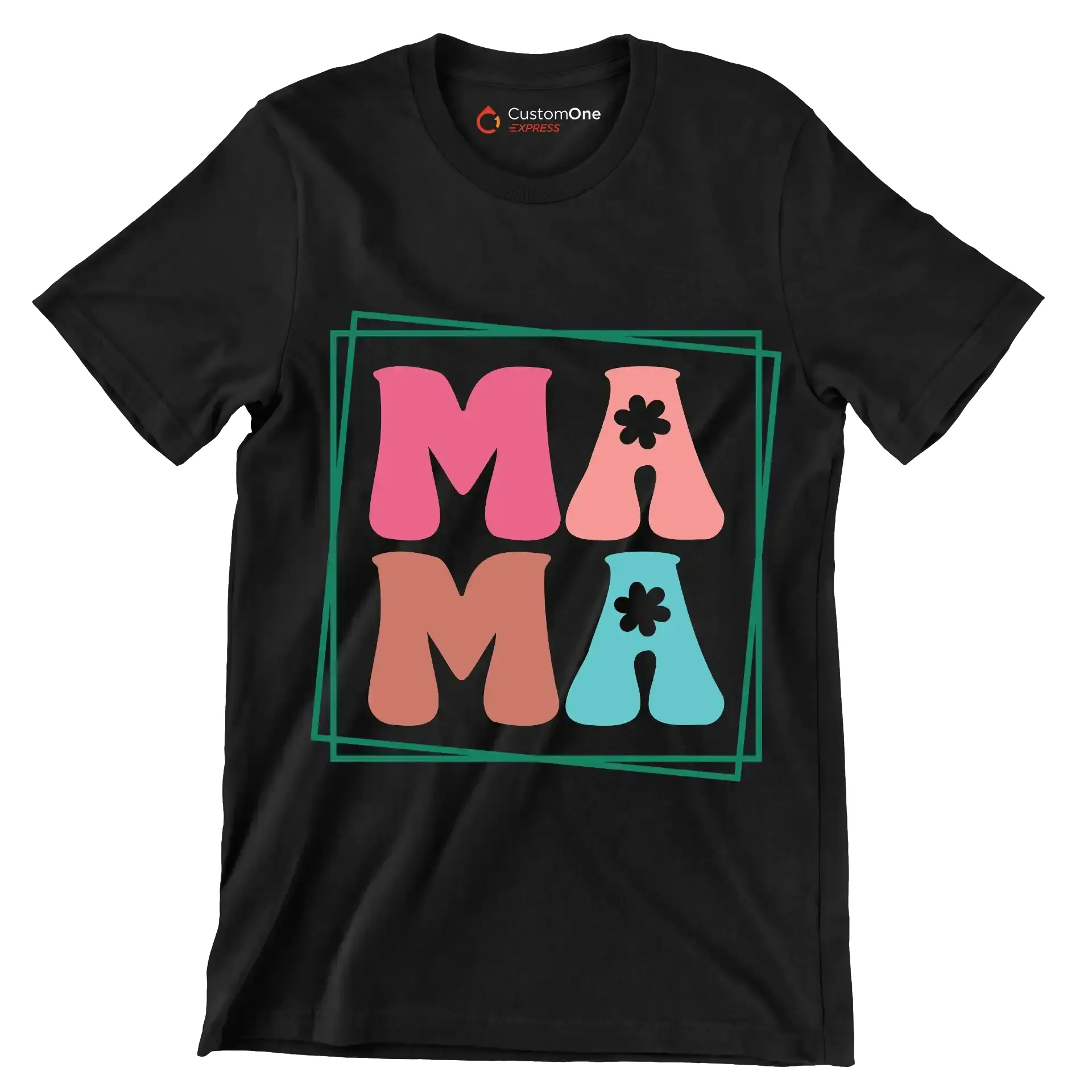 MAMA - Mother’s Day T-Shirt-Black-S-Custom One Express