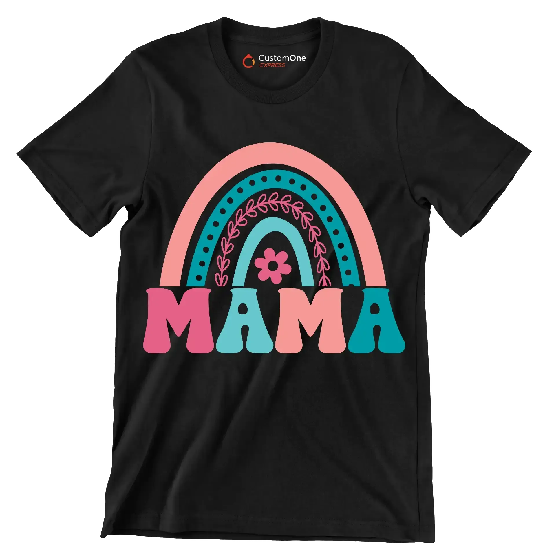 MAMA - Mother’s Day T-Shirt-Black-S-Custom One Express