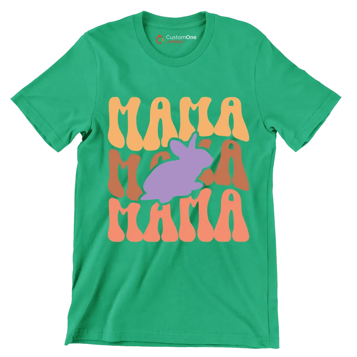 MAMA - Mother’s Day T-Shirt-Green-S-Custom One Express
