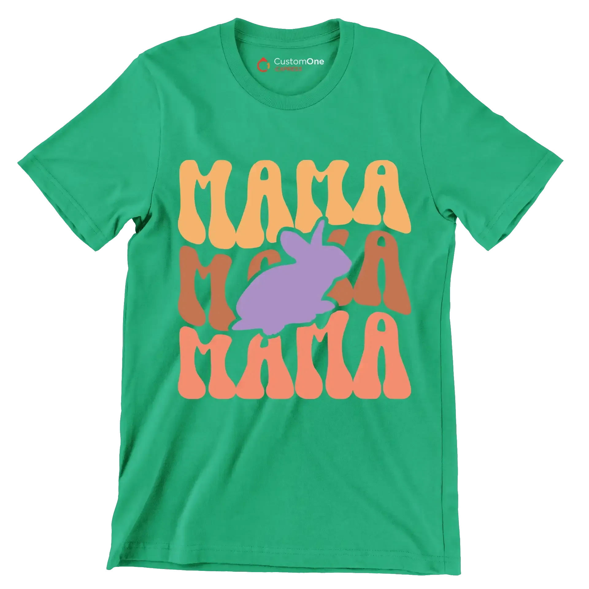 MAMA - Mother’s Day T-Shirt-Green-S-Custom One Express