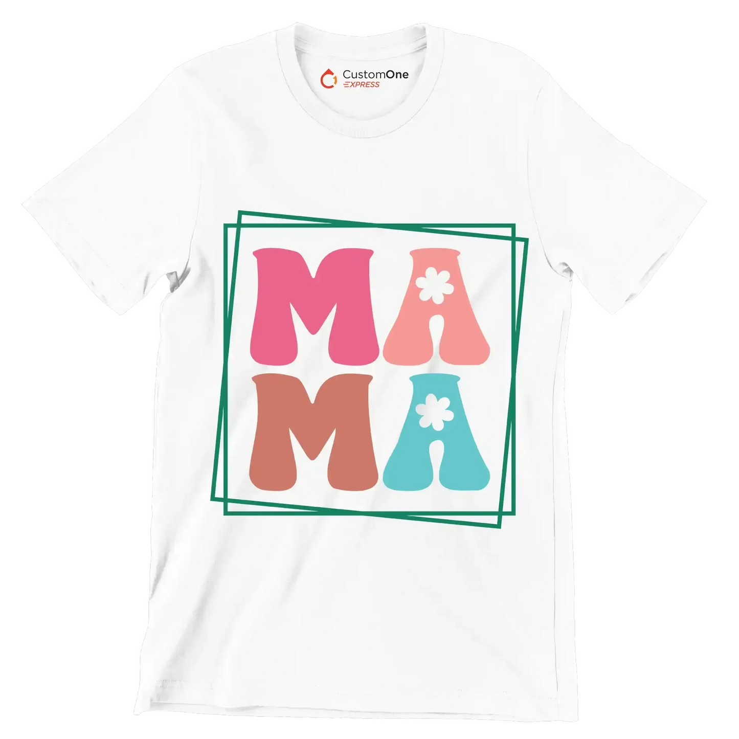 MAMA - Mother’s Day T-Shirt-White-S-Custom One Express