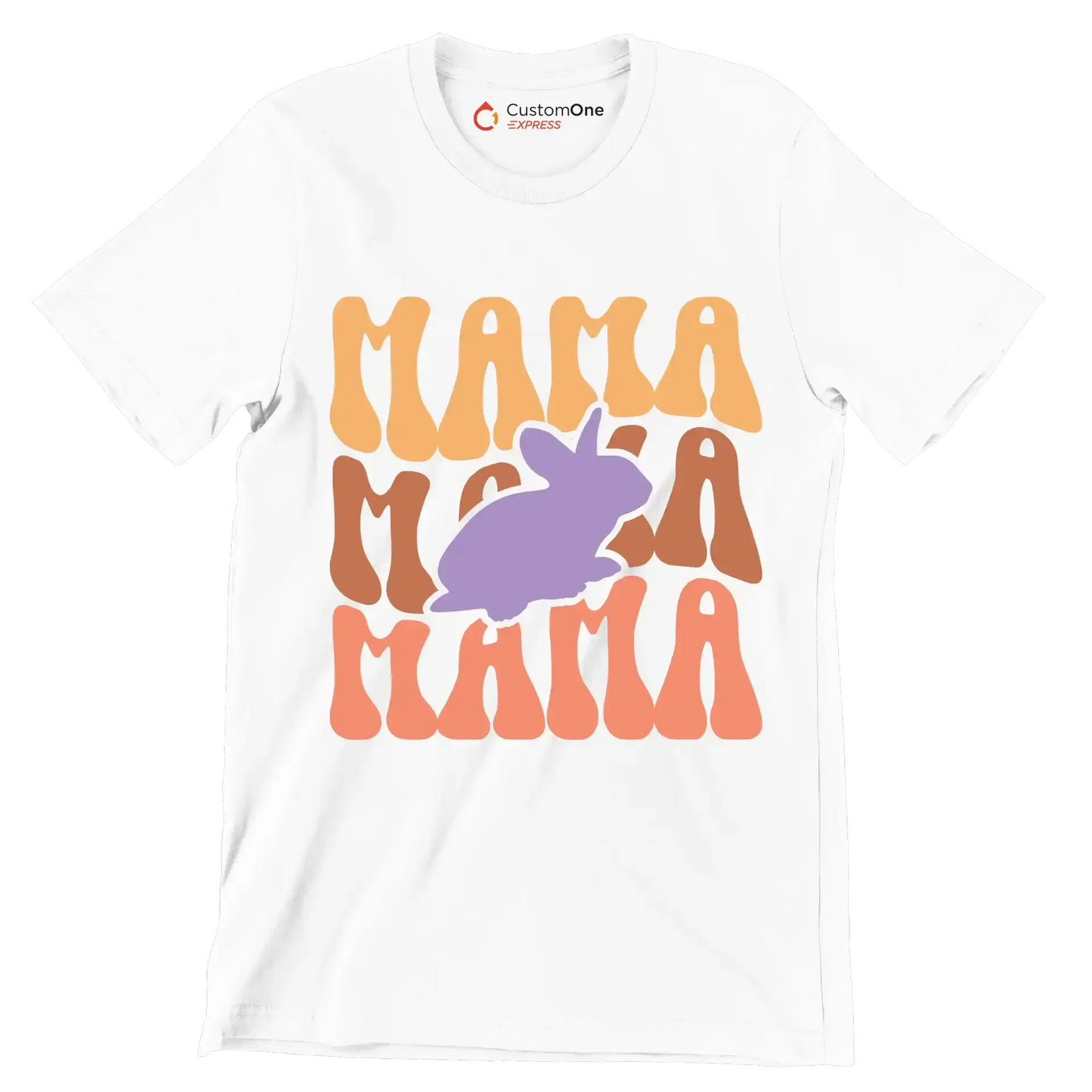 MAMA - Mother’s Day T-Shirt-White-S-Custom One Express