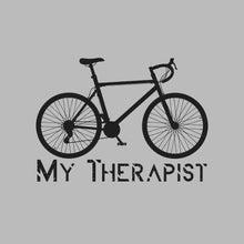 MY THERAPIST - Bicycle Themed T-Shirt-Blue-S-Custom One Express