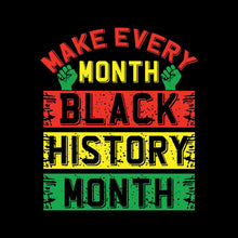 Make every month black history month - Martin Luther King T-Shirt-Black-S-Custom One Express