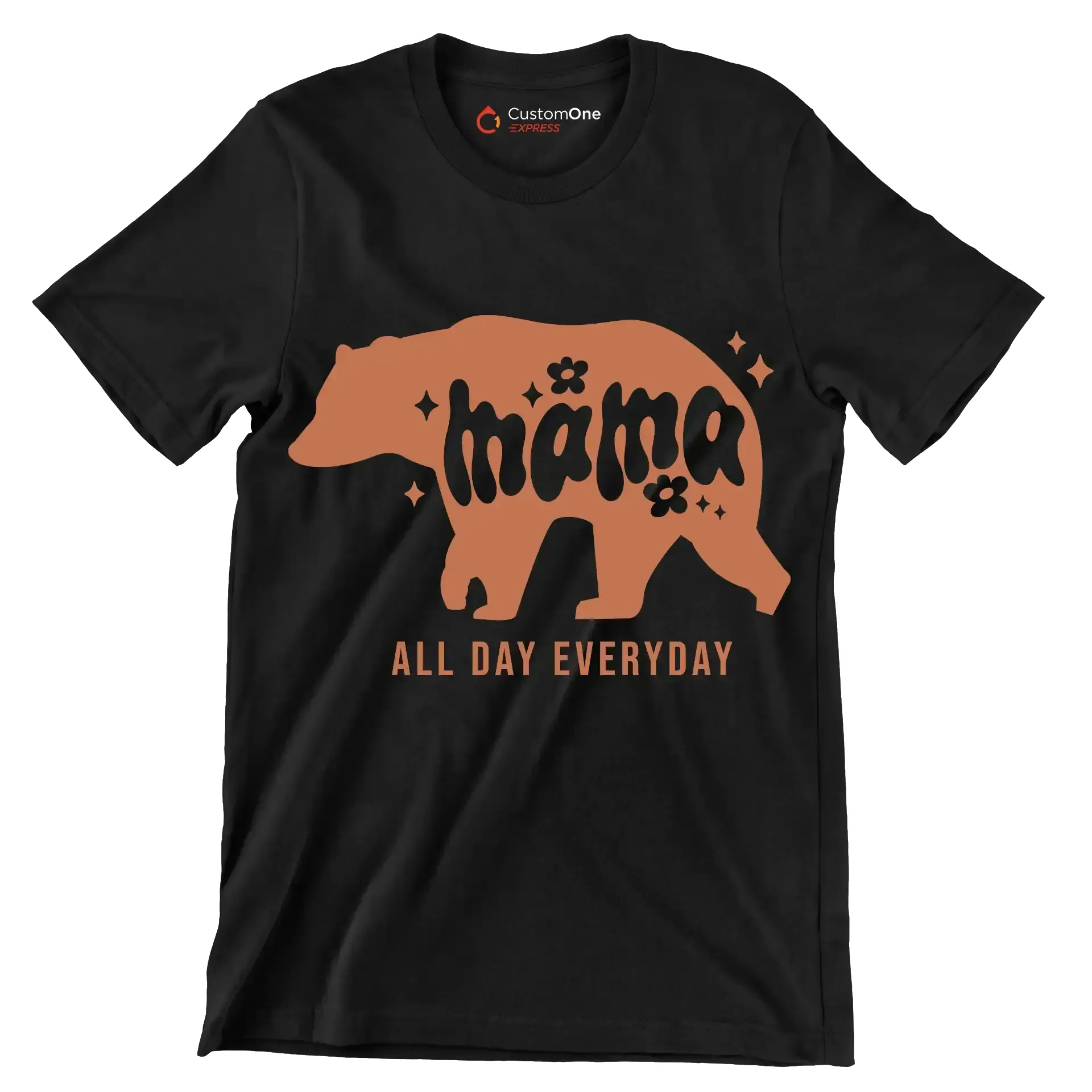 Mama All Day Every Day - Mother’s Day T-Shirt-Black-S-Custom One Express