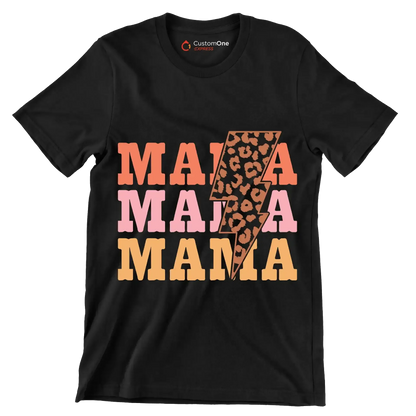 Mama Mama Mama - Mother’s Day T-Shirt-Black-S-Custom One Express