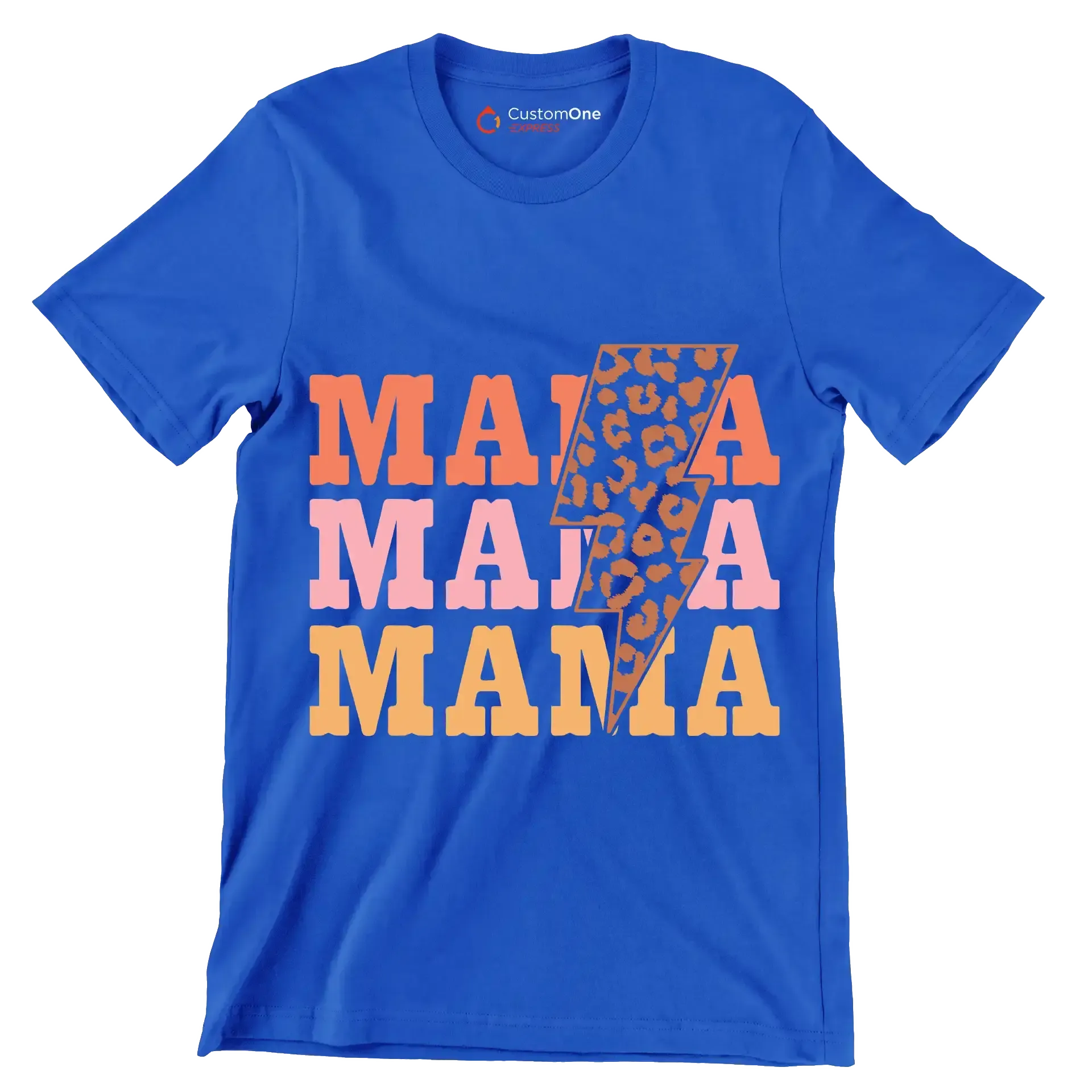 Mama Mama Mama - Mother’s Day T-Shirt-Blue-S-Custom One Express