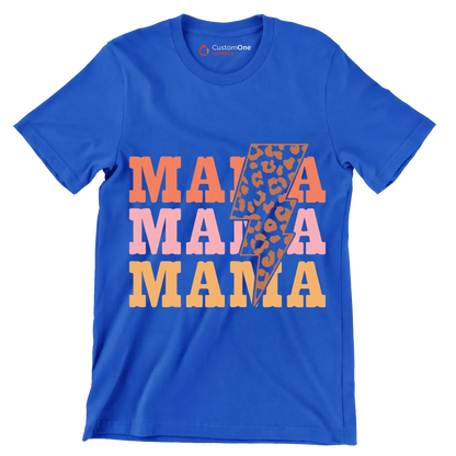 Mama Mama Mama - Mother’s Day T-Shirt-Blue-S-Custom One Express
