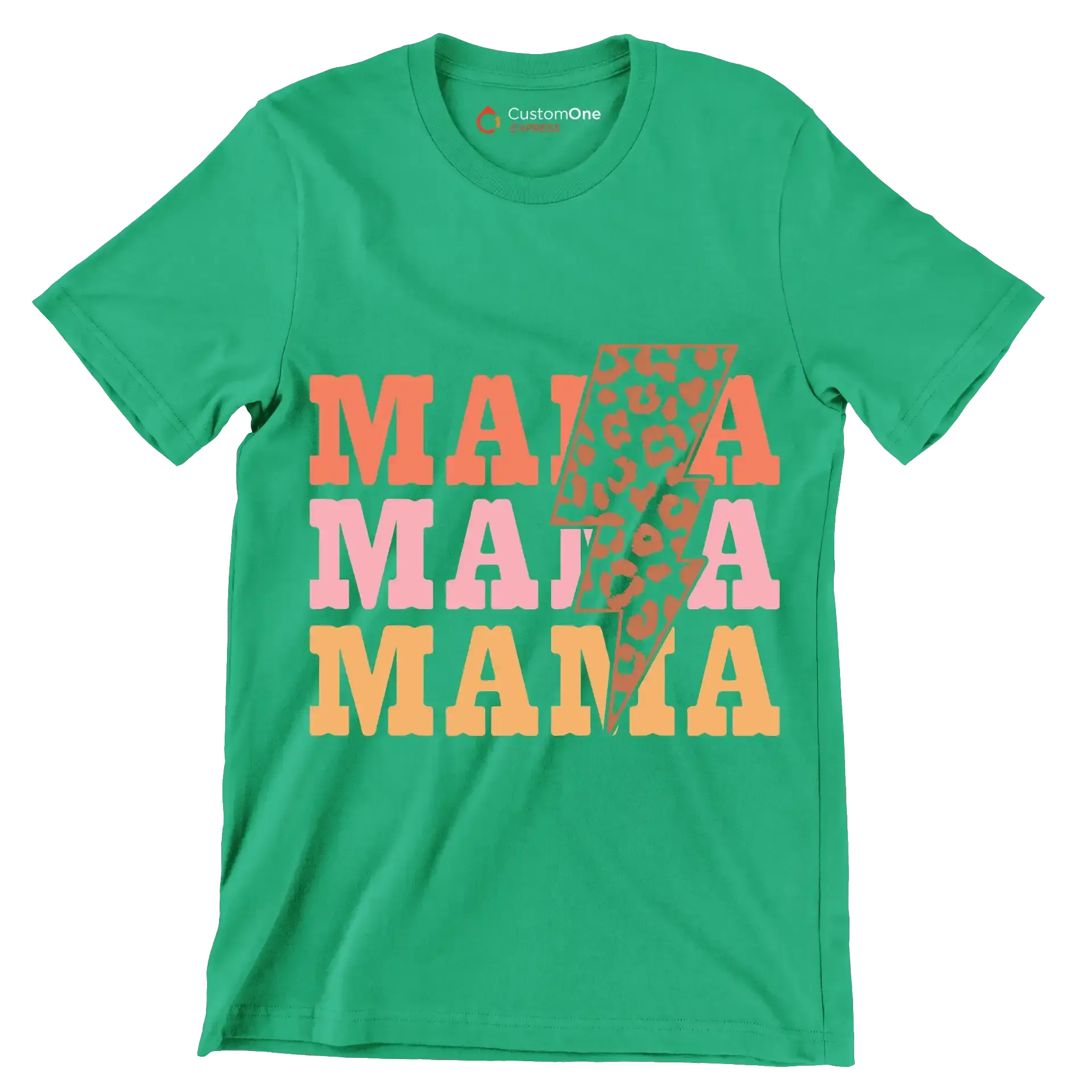 Mama Mama Mama - Mother’s Day T-Shirt-Green-S-Custom One Express