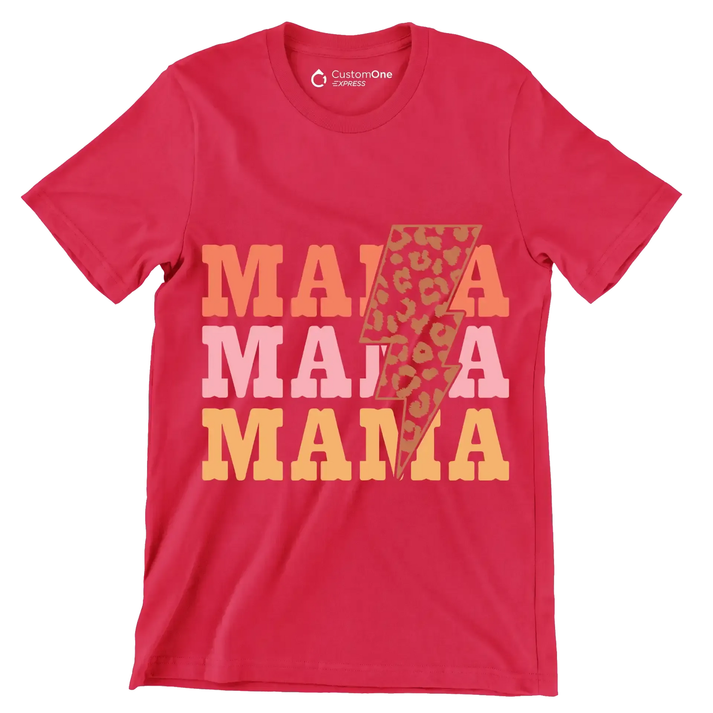 Mama Mama Mama - Mother’s Day T-Shirt-Red-S-Custom One Express