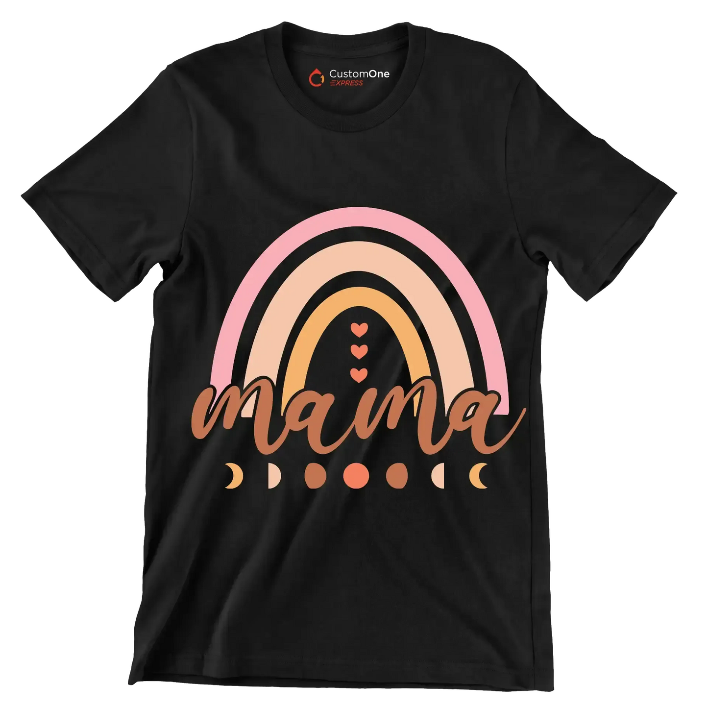 Mama - Mother’s Day T-Shirt-Black-S-Custom One Express