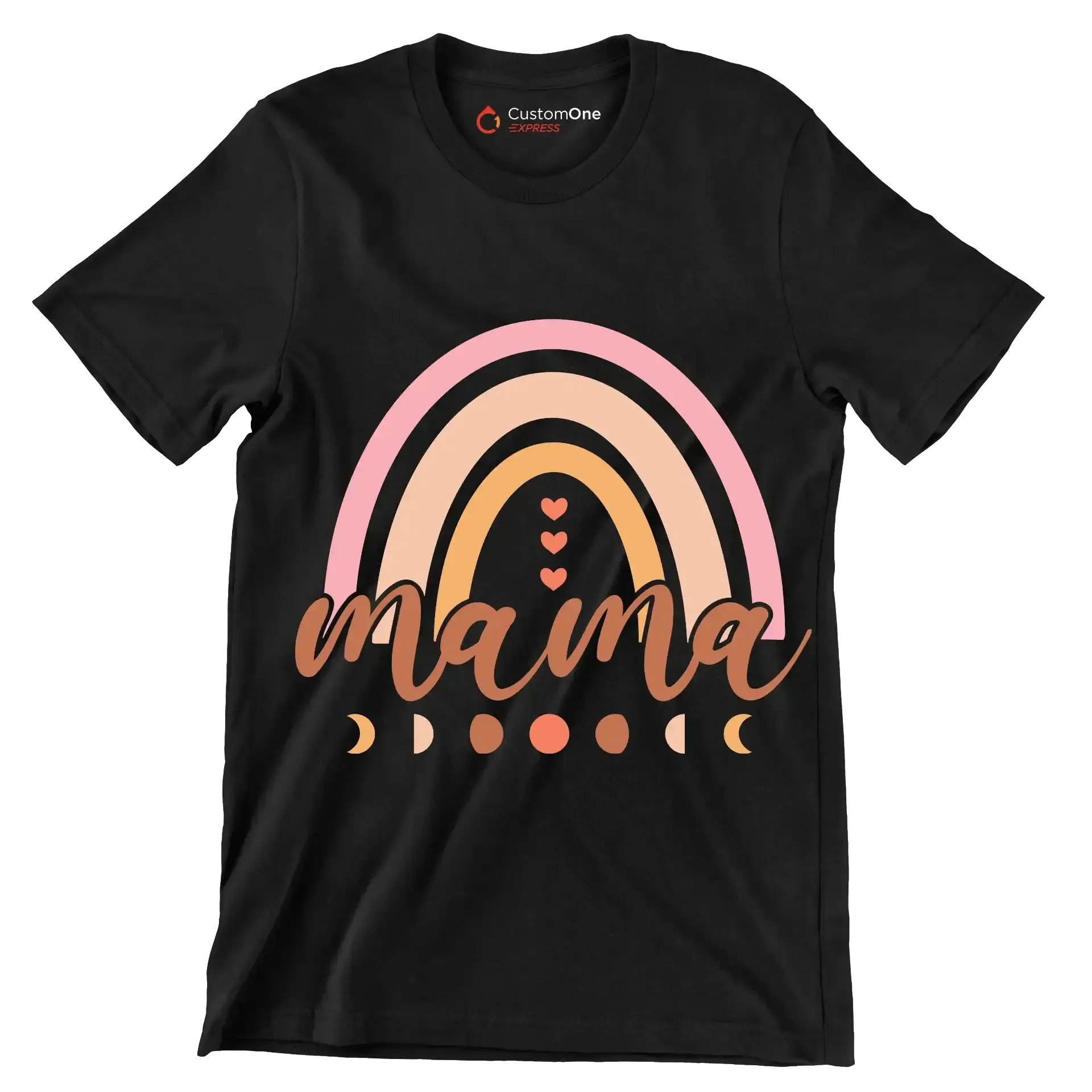 Mama - Mother’s Day T-Shirt-Black-S-Custom One Express