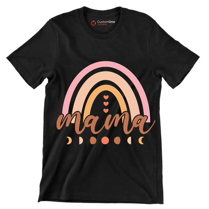 Mama - Mother’s Day T-Shirt-Black-S-Custom One Express