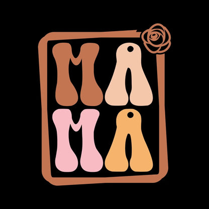 Mama - Mother’s Day T-Shirt-Black-S-Custom One Express