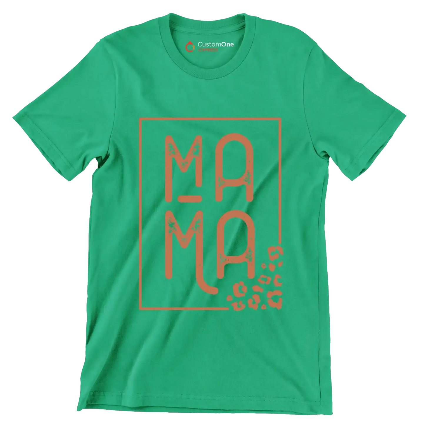 Mama - Mother’s Day T-Shirt-Green-S-Custom One Express