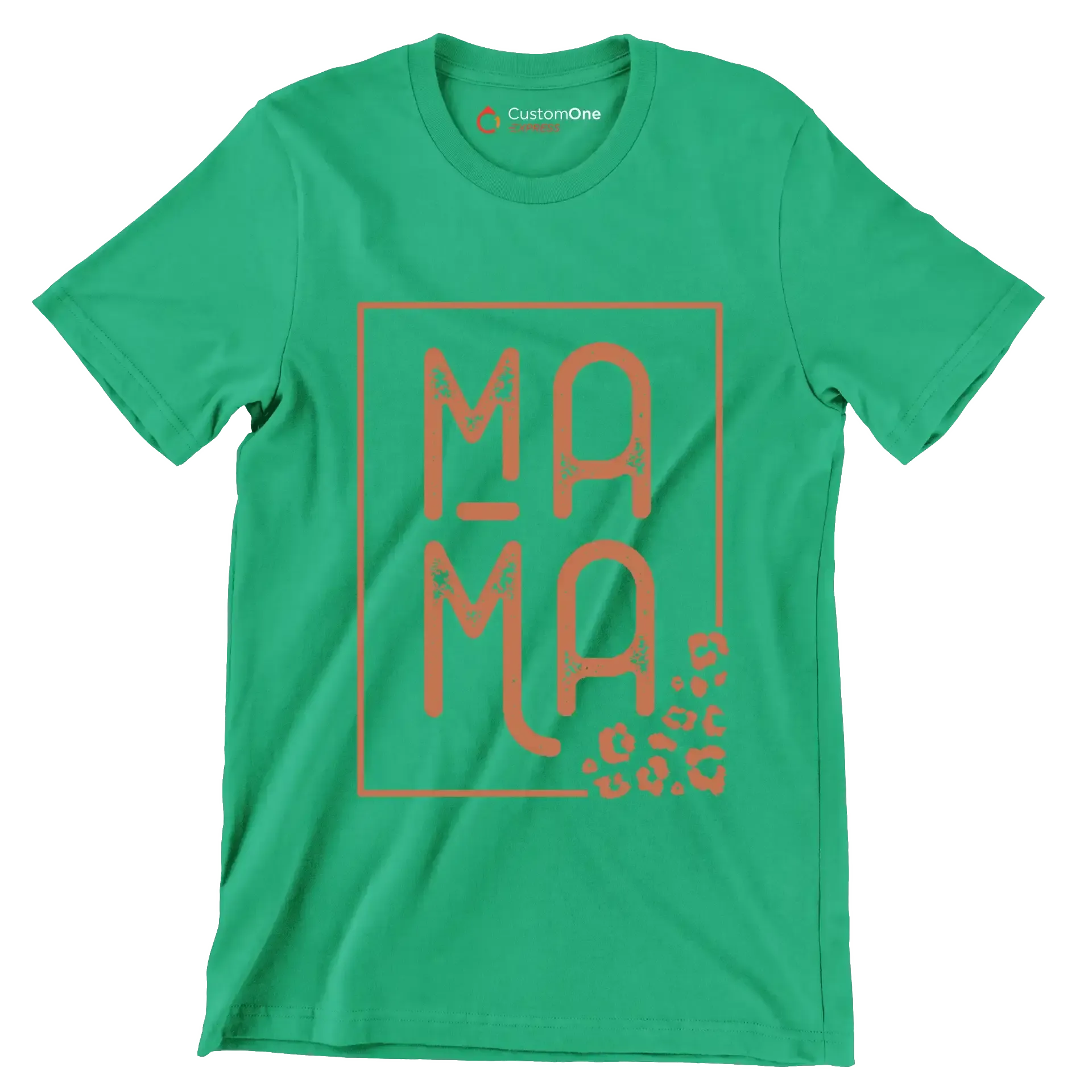 Mama - Mother’s Day T-Shirt-Green-S-Custom One Express