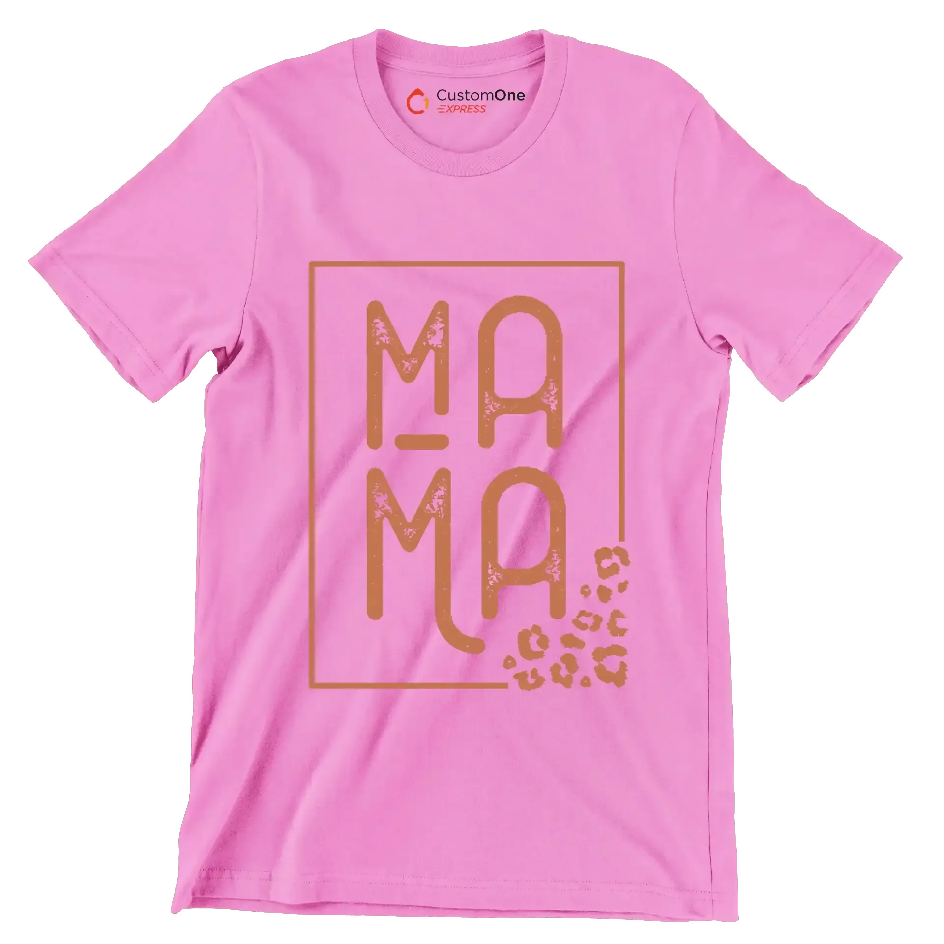 Mama - Mother’s Day T-Shirt-Pink-S-Custom One Express