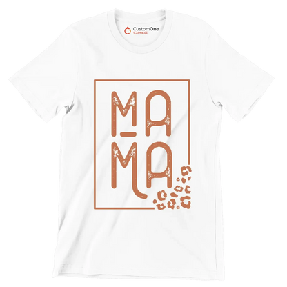 Mama - Mother’s Day T-Shirt-White-S-Custom One Express