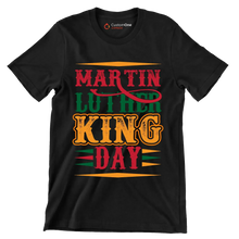 Martin Luther King Day - Martin Luther King T-Shirt-Black-S-Custom One Express