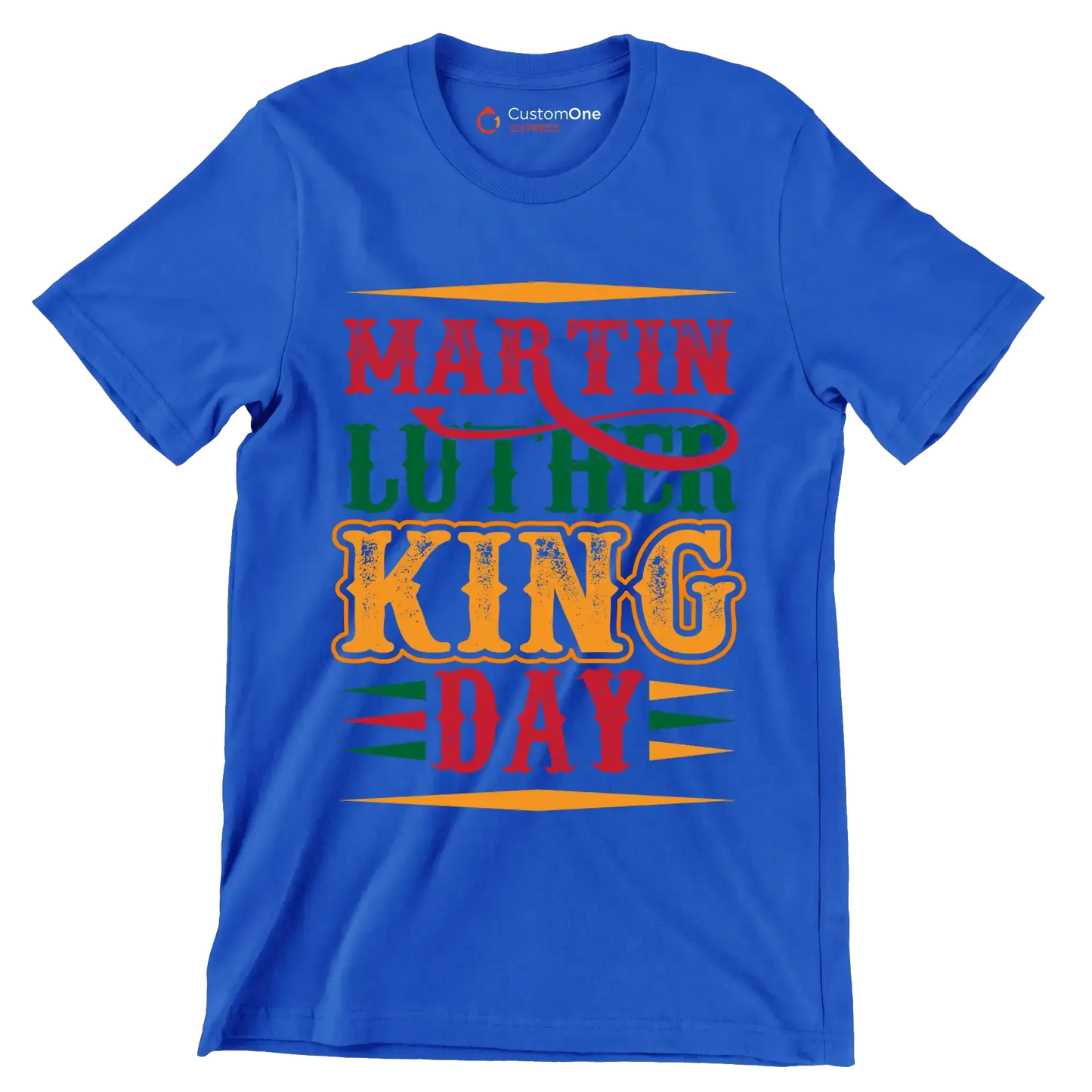 Martin Luther King Day - Martin Luther King T-Shirt-Blue-S-Custom One Express
