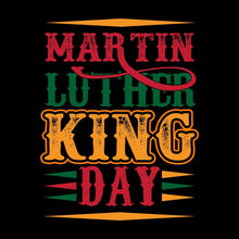 Martin Luther King Day - Martin Luther King T-Shirt-Black-S-Custom One Express