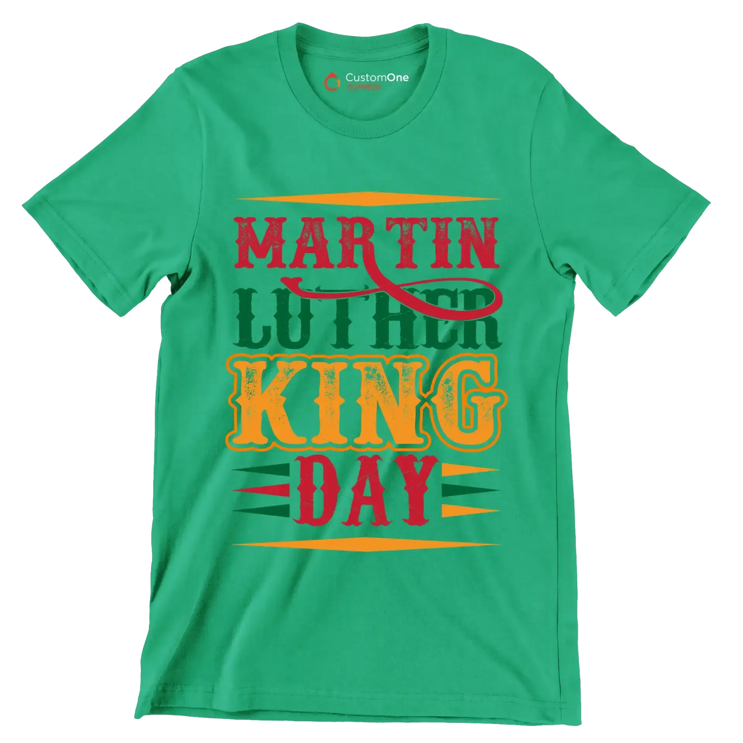 Martin Luther King Day - Martin Luther King T-Shirt-Green-S-Custom One Express