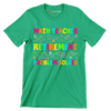 Math teacher retirement problem solved - Retirement Themed T-Shirt-Green-S-Custom One Express