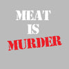 Meat is murder - Vegan Themed T-Shirt-Black-S-Custom One Express