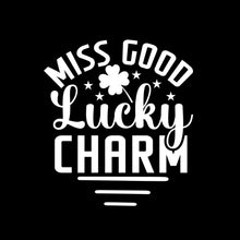 Miss Good Lucky Charm - St. Patrick's Day T-Shirt-Black-S-Custom One Express